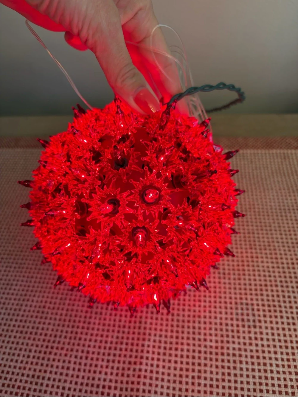 VTG GE Holiday Classics 100 Red Light‎ Super Sphere 6